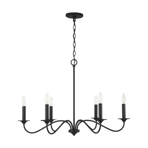 Capital Lighting 437262BI Vincent Six Light Chandelier, Black Iron Main Image.jpg