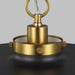 Visual Comfort Studio CP1231MBKBBS Wellfleet One Light Pendant, Midnight Black and Burnished Brass Alternate Image 3.jpg