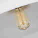 Visual Comfort Studio CP1231MWTBBS Wellfleet One Light Pendant, Matte White and Burnished Brass Alternate Image 2.jpg
