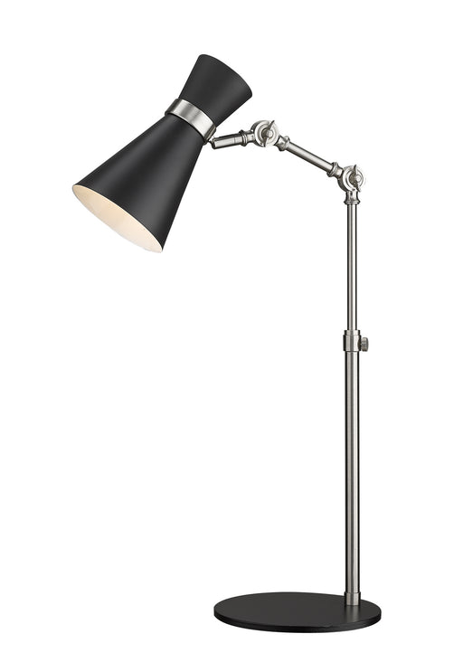 Z-Lite 728TL-MB-BN Soriano One Light Table Lamp, Matte Black / Brushed Nickel Main Image.jpg