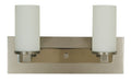 Framburg 4732 SP/PN Mercer Two Light Wall Sconce, Satin Pewter with Polished Nickel Main Image.jpg