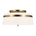 Visual Comfort Studio AF1153BBS Cordtlandt Three Light Semi-Flush Mount, Burnished Brass Main Image.jpg