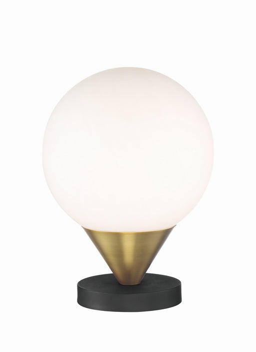 George Kovacs P1831-1-618 Alluria LED Table Lamp, Weathered Black W/Autumn Gold Main Image.jpg