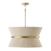 Capital Lighting 341281NP Cecilia Eight Light Pendant, Bleached Natural Rope and Patinaed Brass Main Image.jpg