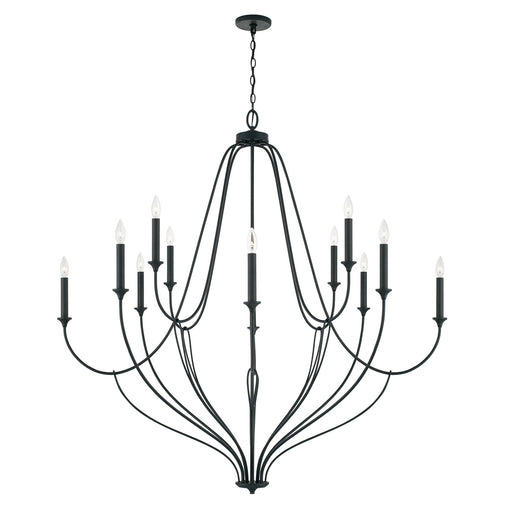 Capital Lighting 441601BI Bentley 12 Light Chandelier, Black Iron Main Image.jpg