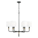 Capital Lighting 441961YA-702 Beckham Six Light Chandelier, Glossy Black and Aged Brass Main Image.jpg