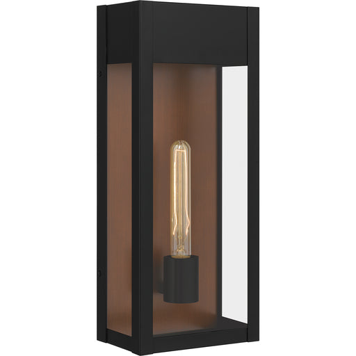Quoizel MAE8408MBK Maren One Light Outdoor Wall Mount, Matte Black Main Image.jpg