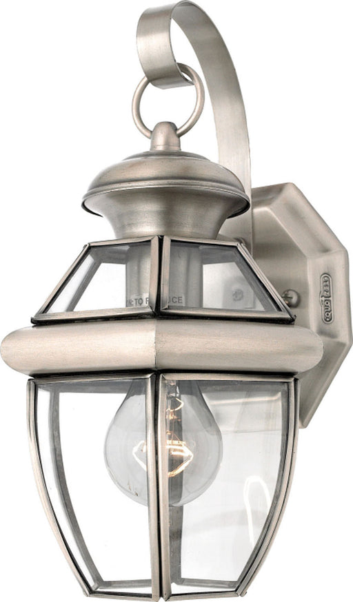 Quoizel NY8315P Newbury One Light Outdoor Wall Lantern, Pewter Main Image.jpg