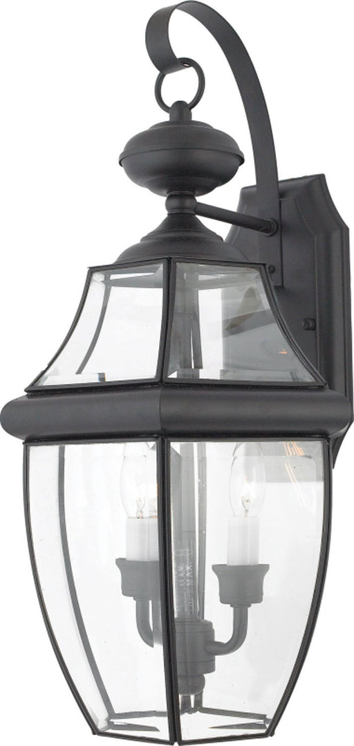 Quoizel NY8317K Newbury Two Light Outdoor Wall Lantern, Mystic Black Main Image.jpg