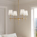 Visual Comfort Studio 3187204-848 Baker Four Light Chandelier, Satin Brass Alternate Image 2.jpg