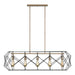 Visual Comfort Studio 6634105-848 Zarra Five Light Linear Chandelier, Satin Brass Main Image.jpg