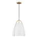 Visual Comfort Studio 6651801EN3-848 Norman One Light Pendant, Satin Brass Main Image.jpg