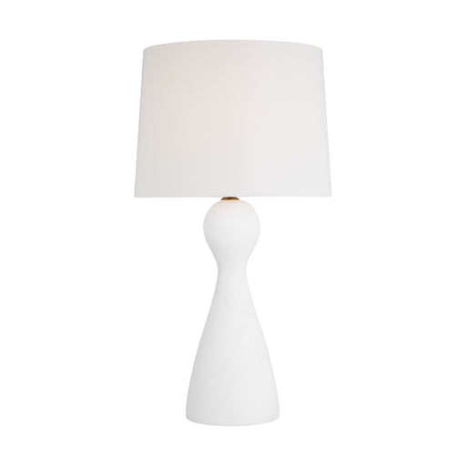 Visual Comfort Studio AET1091TXW1 Constance One Light Table Lamp, Textured White Main Image.jpg