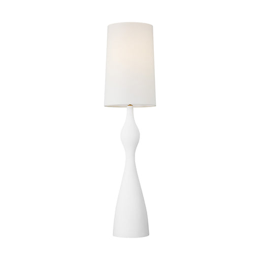 Visual Comfort Studio AET1101TXW1 Constance One Light Floor Lamp, Textured White Main Image.jpg