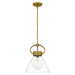 Quoizel WBS1512WS Webster One Light Mini Pendant, Weathered Brass Main Image.jpg