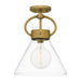 Quoizel WBS1712WS Webster One Light Semi Flush Mount, Weathered Brass Main Image.jpg