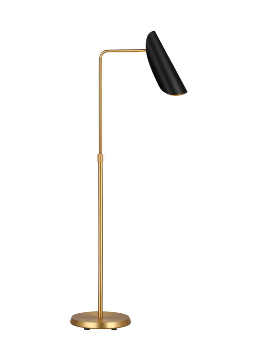 Visual Comfort Studio AET1001BBSMBK1 Tresa One Light Floor Lamp, Midnight Black and Burnished Brass Main Image.jpg
