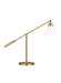 Visual Comfort Studio CT1101MWTBBS1 Wellfleet One Light Desk Lamp, Matte White and Burnished Brass Main Image.jpg