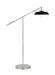 Visual Comfort Studio CT1141MBKPN1 Wellfleet One Light Floor Lamp, Midnight Black and Polished Nickel Main Image.jpg