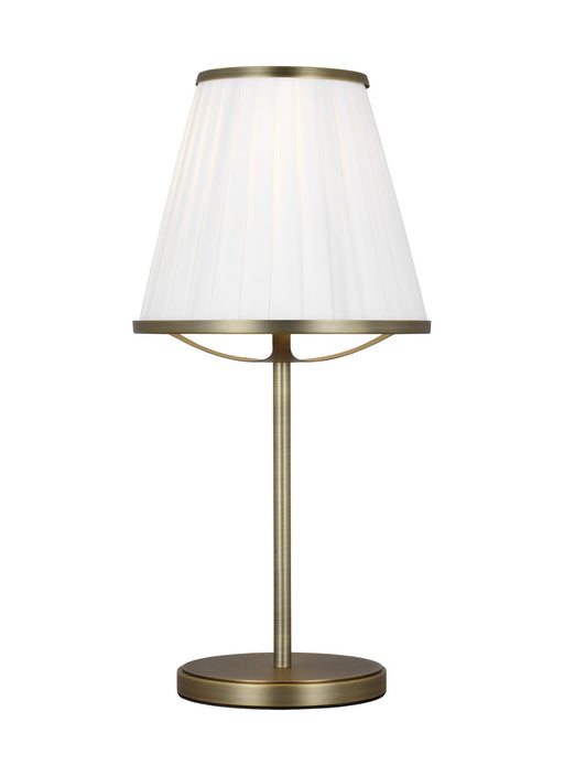 Visual Comfort Studio LT1131TWB1 Esther One Light Table Lamp, Time Worn Brass Main Image.jpg