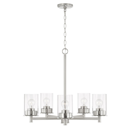 Capital Lighting 446851BN-532 Mason Five Light Chandelier, Brushed Nickel Main Image.jpg