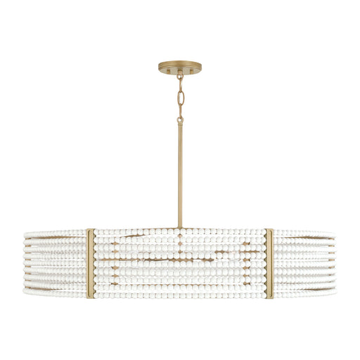 Capital Lighting 447161AP Brynn Six Light Chandelier, Aged Brass Painted Main Image.jpg