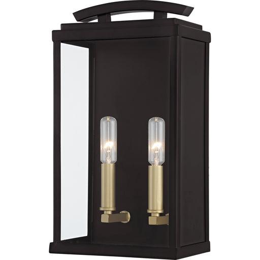 Quoizel ALM8408WT Alma Two Light Outdoor Wall Lantern, Western Bronze Main Image.jpg