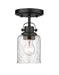 Z-Lite 340F1-MB Kinsley One Light Flush Mount, Matte Black Main Image.jpg