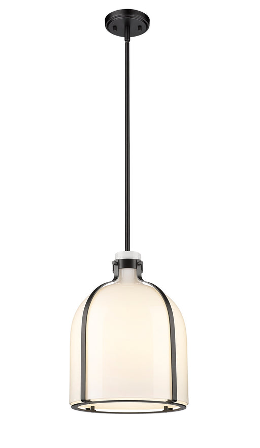 Z-Lite 818-12MB Pearson One Light Pendant, Matte Black Main Image.jpg