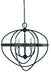 Framburg L1150 MBLACK Elizabeth Five Light Chandelier, Matte Black Main Image.jpg