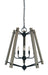 Framburg L1137 MBLACK Meredith Five Light Chandelier, Matte Black Main Image.jpg