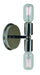 Framburg L1012 PN/MBLACK Gyrate Two Light Wall Sconce, Polished Nickel with Matte Black Accents Main Image.jpg