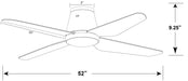 Lucci Air 21300101 Aria Hugger 52" Ceiling Fan, Matte White Alternate Image 6.jpg