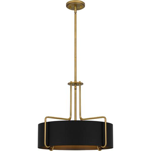 Quoizel QP5596AB Quoizel Pendant Four Light Pendant, Aged Brass Main Image.jpg