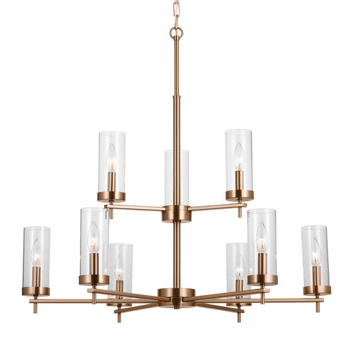 Visual Comfort Studio 3190309EN-848 Zire Nine Light Chandelier, Satin Brass Alternate Image.jpg