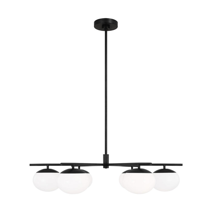 Visual Comfort Studio EC1246AI Lune Six Light Chandelier, Aged Iron Main Image.jpg