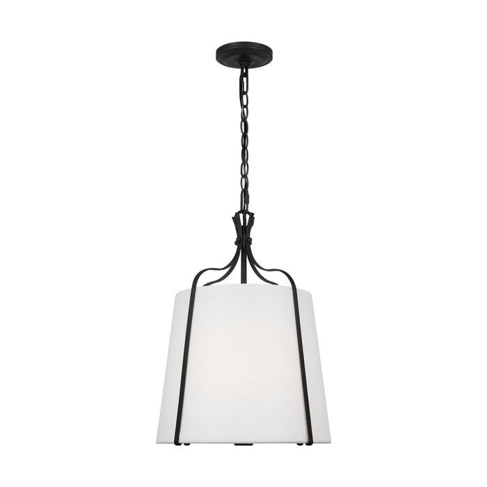 Visual Comfort Studio AP1241SMS Leander One Light Pendant, Smith Steel Main Image.jpg