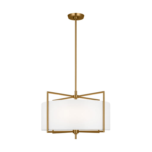 Visual Comfort Studio CP1394BBS Perno Four Light Pendant, Burnished Brass Main Image.jpg