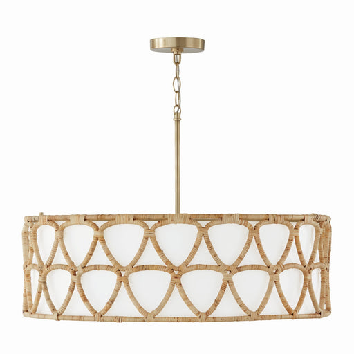 Capital Lighting 347242MA Tulum Four Light Pendant, Matte Brass Main Image.jpg