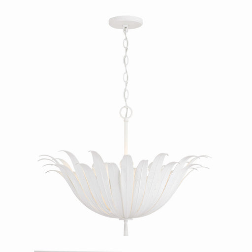 Capital Lighting 349541XW Eden Four Light Pendant, Textured White Main Image.jpg
