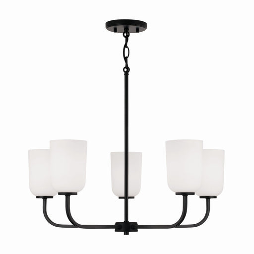 Capital Lighting 448851MB-542 Lawson Five Light Chandelier, Matte Black Main Image.jpg