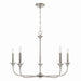 Capital Lighting 448951BN Presley Five Light Chandelier, Brushed Nickel Main Image.jpg