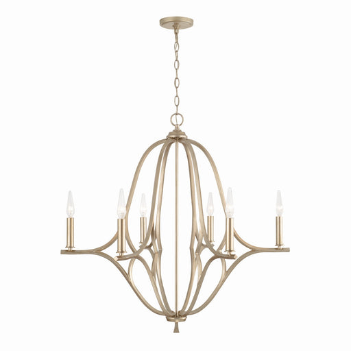 Capital Lighting 450061BS Claire Six Light Chandelier, Brushed Champagne Main Image.jpg