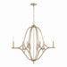 Capital Lighting 450061BS Claire Six Light Chandelier, Brushed Champagne Main Image.jpg