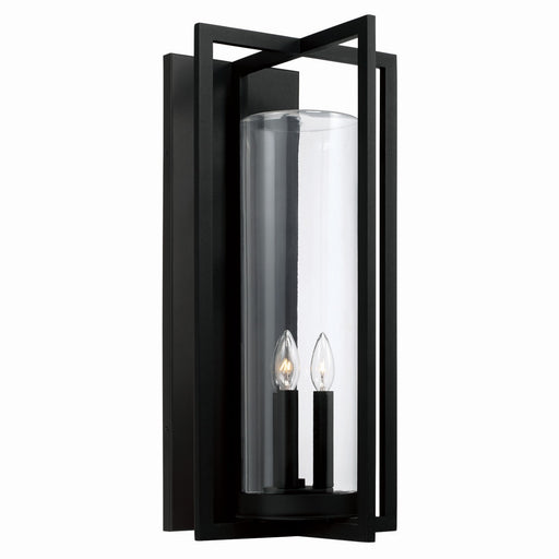 Capital Lighting 948231BK Kent Three Light Outdoor Wall Lantern, Black Main Image.jpg