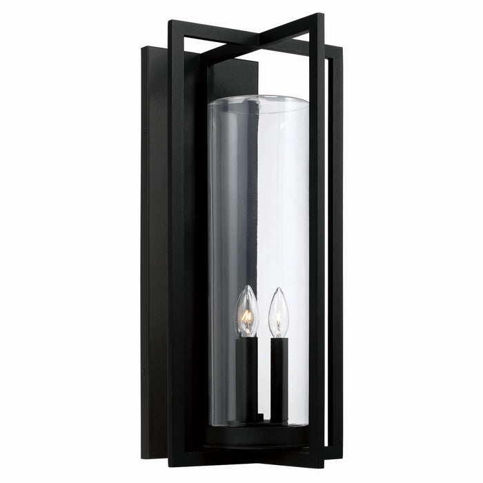 Capital Lighting 948231BK Kent Three Light Outdoor Wall Lantern, Black Main Image.jpg