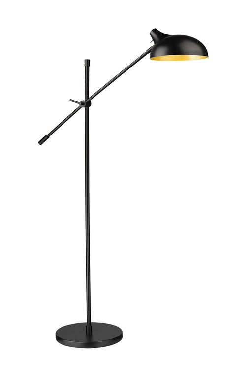 Z-Lite 1942FL-MB Bellamy One Light Floor Lamp, Matte Black Main Image.jpg