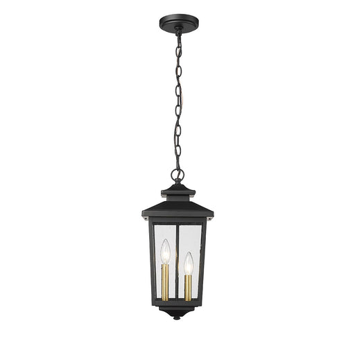 Millennium 4643-PBK Eldrick Two Light Outdoor Hanging Lantern, Powder Coat Black Main Image.jpg