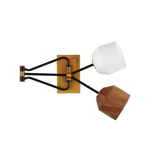 Maxim 28272DBZAB Akimbo LED Wall Sconce, Dark Bronze/Antique Brass Main Image.jpg