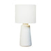Visual Comfort Studio BT1071NWH1 Vessel One Light Table Lamp, New White Main Image.jpg